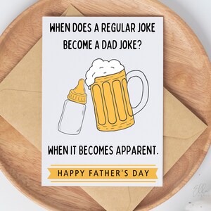 Printable Card for Husband, Funny Father's Day Card, New Father, Dad ...