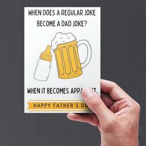 Printable Card for Husband, Funny Father's Day Card, New Father, Dad ...