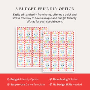 easily edit and print from home offering a quick and stress free way to have a unique and budget friendly gift tag for your special event