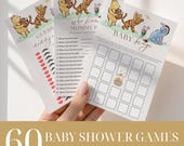 60 Pooh Baby Shower Games, Editable Winnie The Pooh Classic Party Games, Printable Baby Shower Games, Virtual Baby Games, Printable DIY