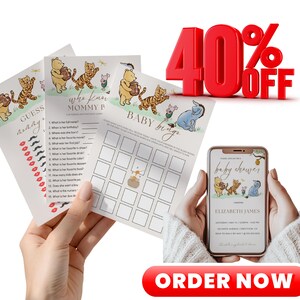 Editable Winnie The Pooh Classic Party Games