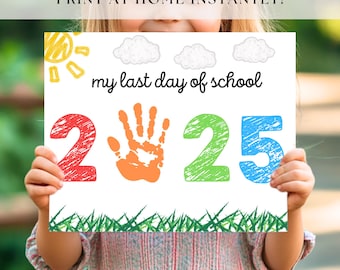 Handafdruk laatste dag kleuterschool, handafdruk laatste schooldag, handafdruk kleuterschool, afstuderen aandenken, handafdruk school kunst ambacht