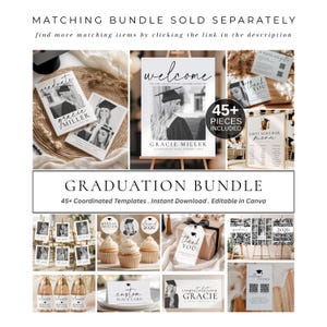 Graduation Photo Collage Board Template 18x24 Editable Class of 2026 ...
