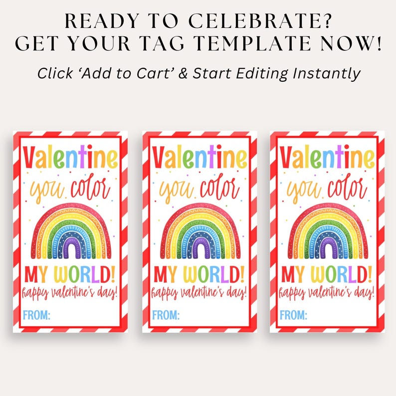 School Valentine exchange card with fun message and editable name area, easy to print and cut