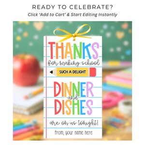 easy teacher gift printable for busy parents and students