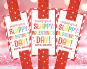 Editable Slap Bracelet Valentine's Day Gift Tag, Slappy Valentine's Day Gift Tag, Valentine Tag, Classroom School Gift Tag, Instant Download