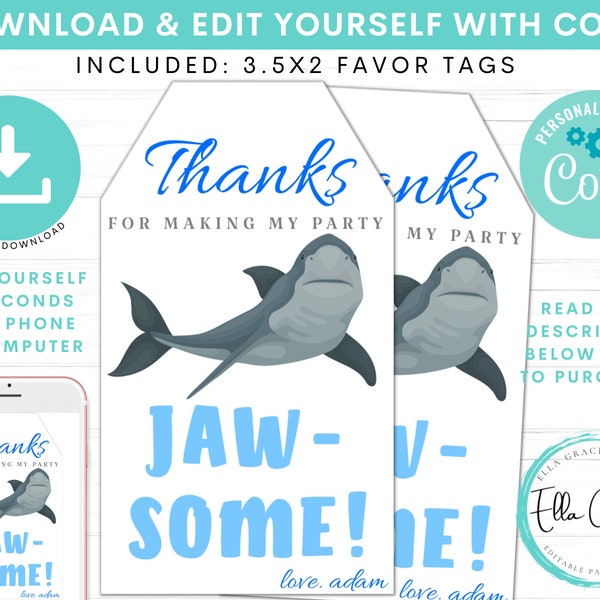 Shark Party Favor - Etsy