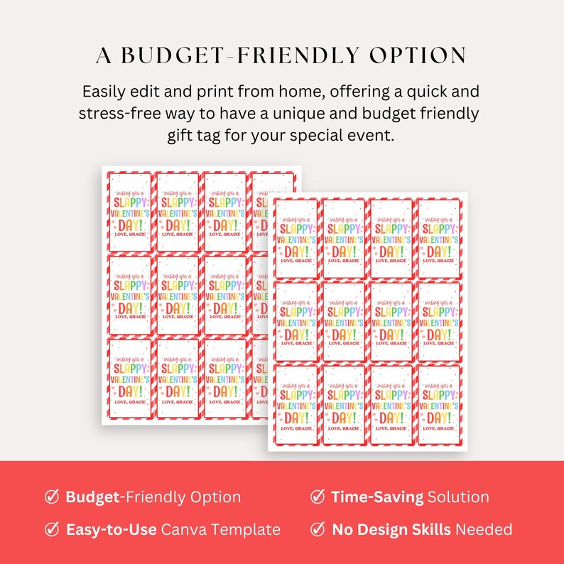 receive an editable gift tag that you can customize with your own text and info.  Print it at home or send it to a print shop for a quick and personal tag.