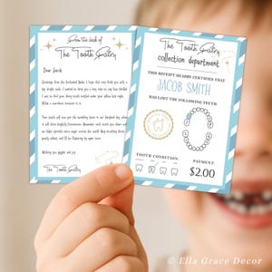 Tooth Fairy Receipt Boys, Tooth Fairy Note For A Boy, Tooth Fairy Letter Boy, Tooth Fairy Letter For Boy, Tooth Fairy Notes For Boy