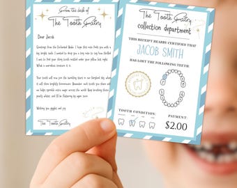 Tooth Fairy Receipt Boys, Tooth Fairy Note For A Boy, Tooth Fairy Letter Boy, Tooth Fairy Letter For Boy, Tooth Fairy Notes For Boy