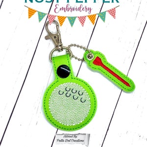 Golf Snap Tab und Charme Set Stickerei Design DIGITAL DOWNLOAD Maschine Stickerei Datei