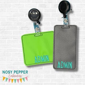 Admin Badge buddy machine embroidery design DIGITAL DOWNLOAD