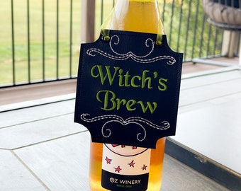 Witch's Brew in the Hoop Wein Tag Stickdatei DIGITAL DOWNLOAD Stickdatei