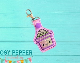 Pestaña de apliques suculentos Diseño de bordado DESCARGA DIGITAL archivo de bordado de máquina