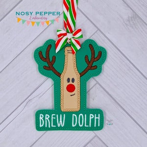 Gebräu Dolph Applikation Ornament Maschinenstickerei 4x4 DIGITAL DOWNLOAD