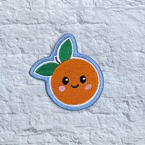 Orange ITH Patch Embroidery Design DIGITAL DOWNLOAD machine embroidery image 1