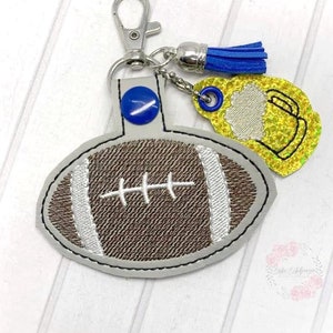 Fußball Snap Tab und Charme Set Stickerei Design DIGITAL DOWNLOAD Maschine Stickerei Datei