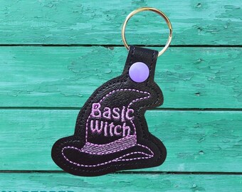 Basic Witch snap tab embroidery design DIGITAL DOWNLOAD machine embroidery