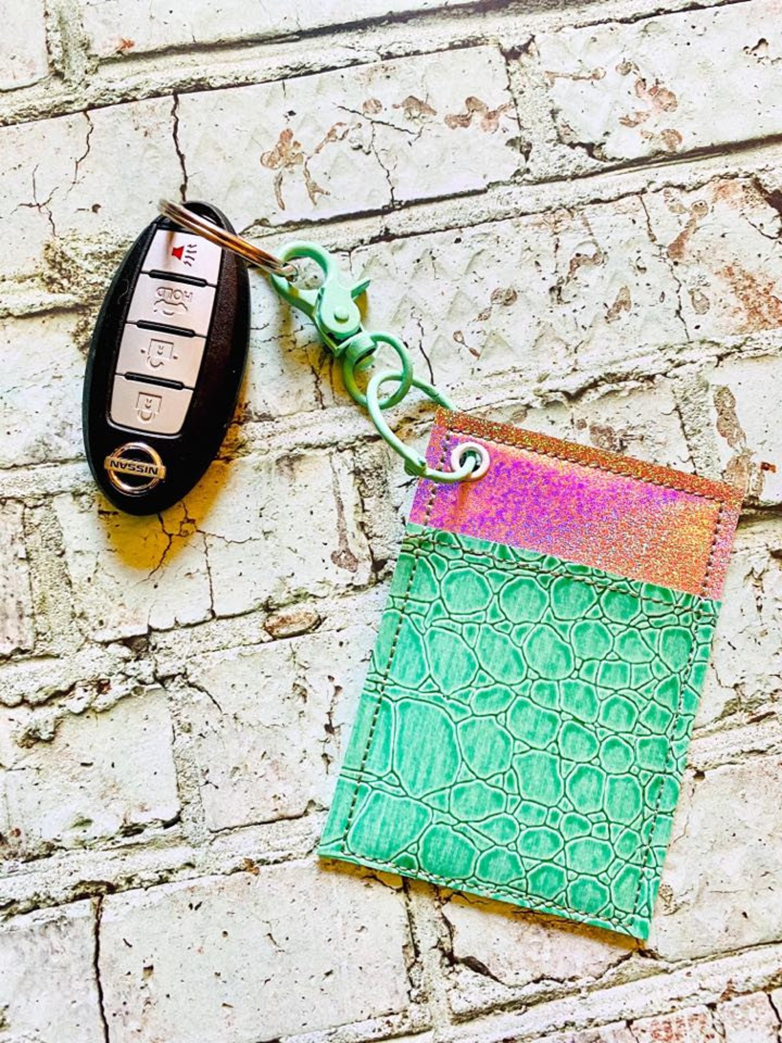 KeyChain Wallet in the hoop embroidery design DIGITAL DOWNLOAD Etsy