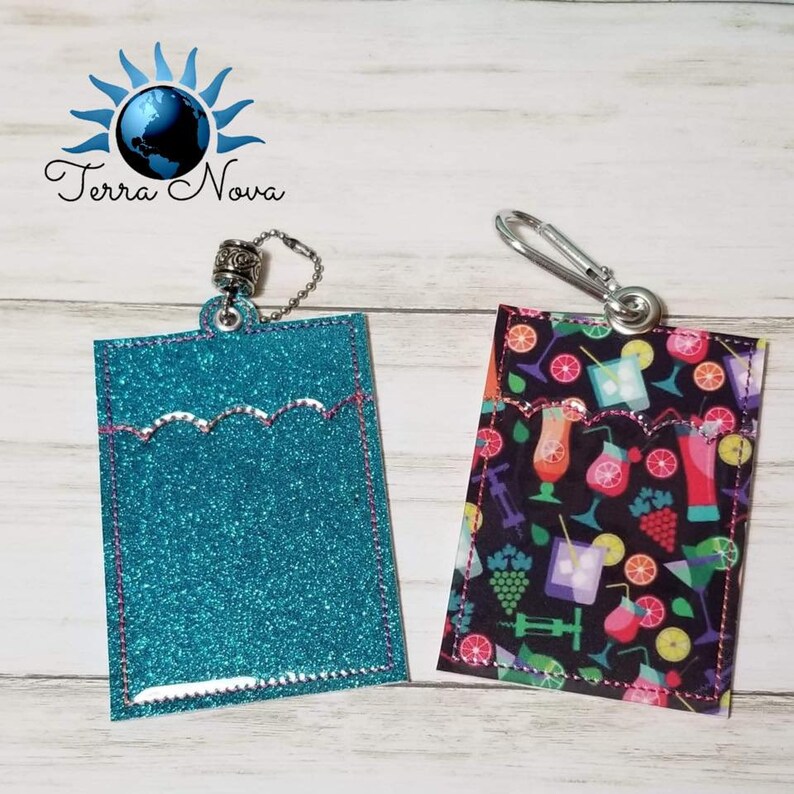 Keychain wallet in the hoop jessecmault design digital download  etsy