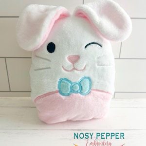 Easter Bunny stuffie (6 sizes included) machine embroidery design DIGITAL DOWNLOAD