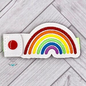 Rainbow sketchy ITH bottle band embroidery design DIGITAL DOWNLOAD machine embroidery file