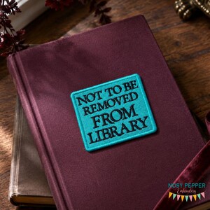 Not To Be Removed patch machine embroidery design (2 sizes included) DIGITAL DOWNLOAD