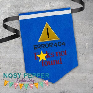 F*Cks not found Applikation Design 4 Größen inklusive DIGITAL DOWNLOAD Maschinenstickerei Datei