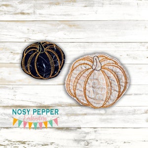 Pumpkin Line ITH Mug rug envelope machine embroidery design (5 sizes included) DIGITAL DOWNLOAD machine embroidery file