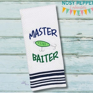 Master Baiter Applique machine embroidery design (5 sizes included) DIGITAL DOWNLOAD
