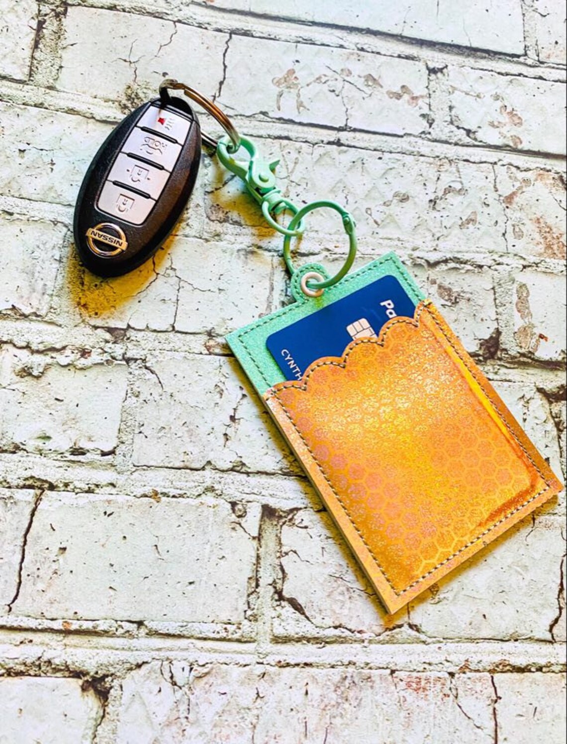 KeyChain Wallet in the hoop embroidery design DIGITAL DOWNLOAD Etsy