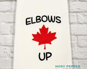 Disegno per ricamo a macchina Elbows Up (5 misure incluse) DOWNLOAD DIGITALE