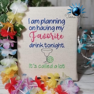 I&#39;m planning on having my favorite drink design 4 sizes included DIGITAL DOWNLOAD machine embroidery