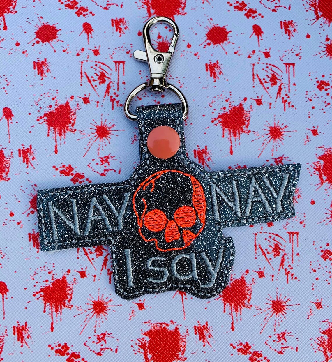 Nay Nay I Say Snap tab Embroidery Pattern DIGITAL DOWNLOAD | Etsy