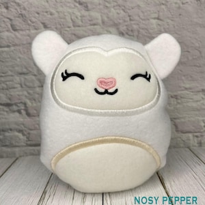 Lamb stuffie (6 sizes included) machine embroidery design DIGITAL DOWNLOAD
