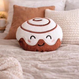 Peluche de rollo de canela (5 tamaños incluidos) Diseño de bordado a máquina DESCARGA DIGITAL