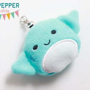 Manta Ray mini stuffie machine embroidery design DIGITAL DOWNLOAD