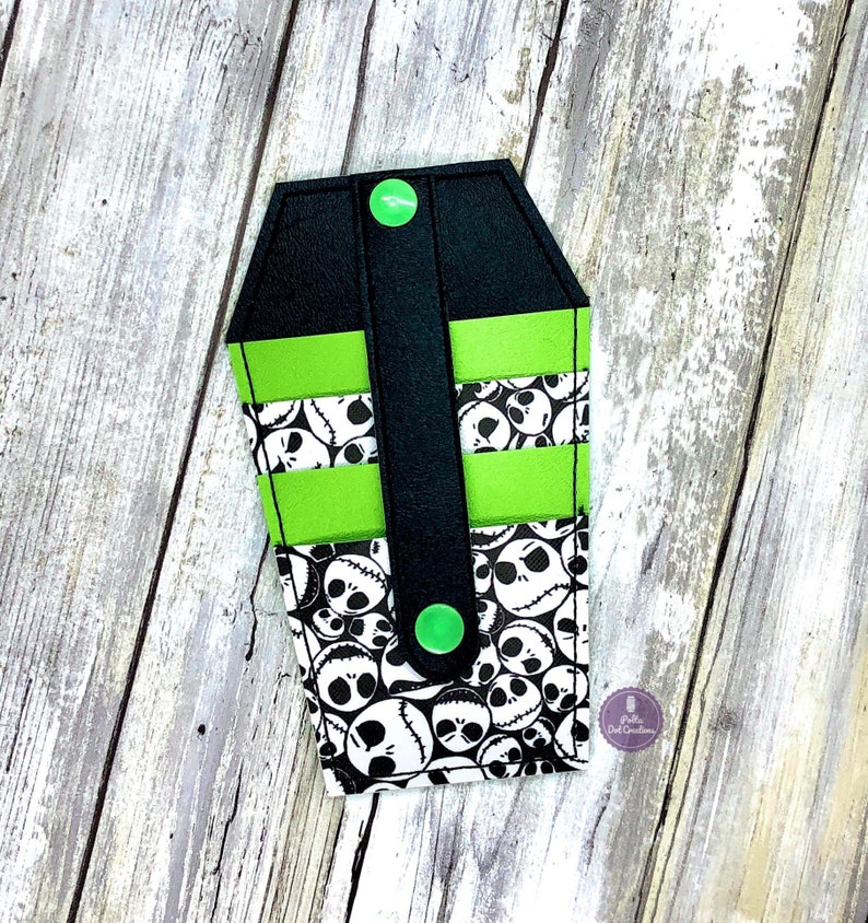 Coffin Wallet 5x7 in the Hoop Embroidery Design DIGITAL Etsy