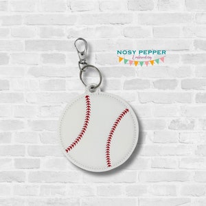 Baseball Puff Lesezeichen/Ornament/Taschenanhänger Stickdatei DIGITAL DOWNLOAD