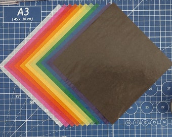 Kite Paper - Papel translúcido de colores surtidos para hacer estrellas de ventana y transparencias - libro de 100 hojas - 16 cmx16 cm O 22x22 cm