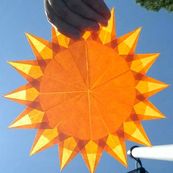 Origami Suncatcher Etsy
