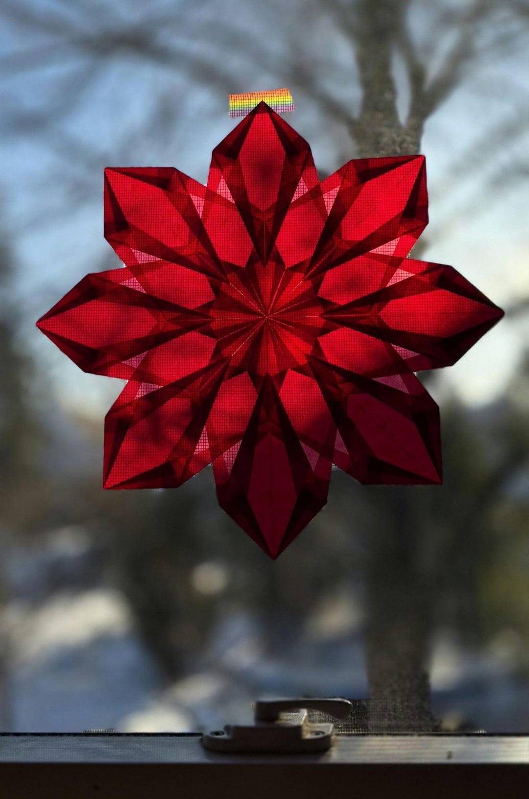 Window Transparent Paper No. 60 - Translucent Paper Window Decoration in RED - Etsy