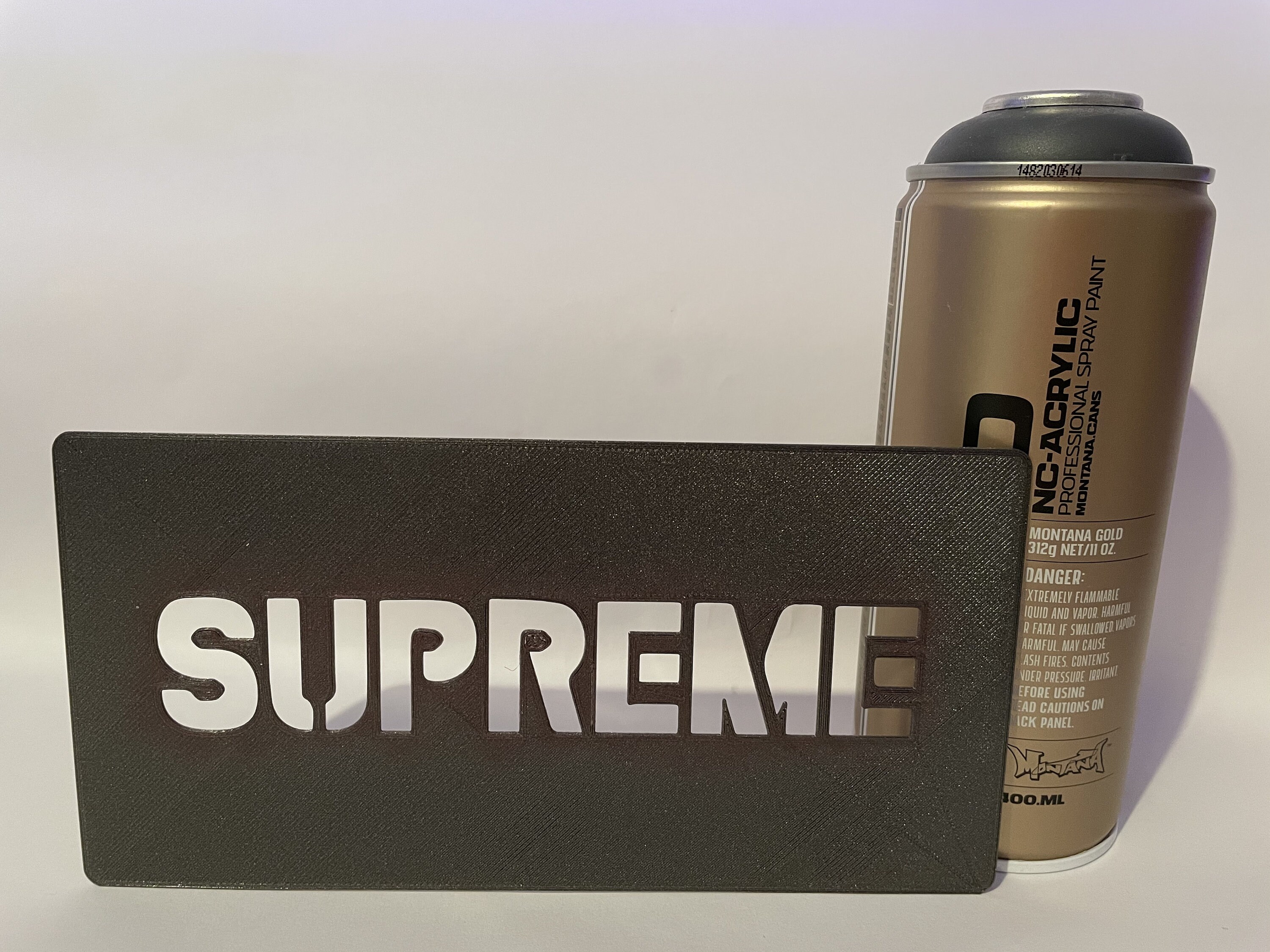 REusable SUPREME Stencil Print 3d Logo Decoration DIY Flocage | Etsy