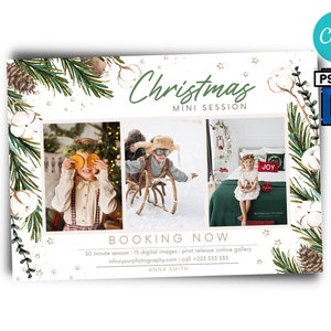 Christmas Mini Sessions Photography Template, Tree Farm Mini Session, Holiday Mini Session, Christmas Sessions Template, Mini Sessions