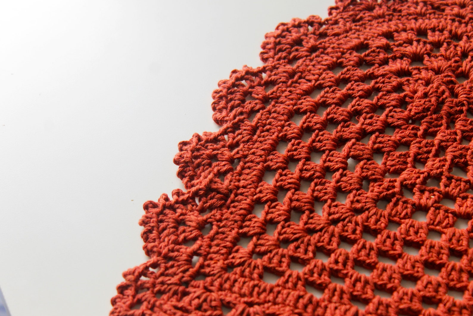 Crochet Pattern Heart Placemat PDF Heart Table Placemat Etsy