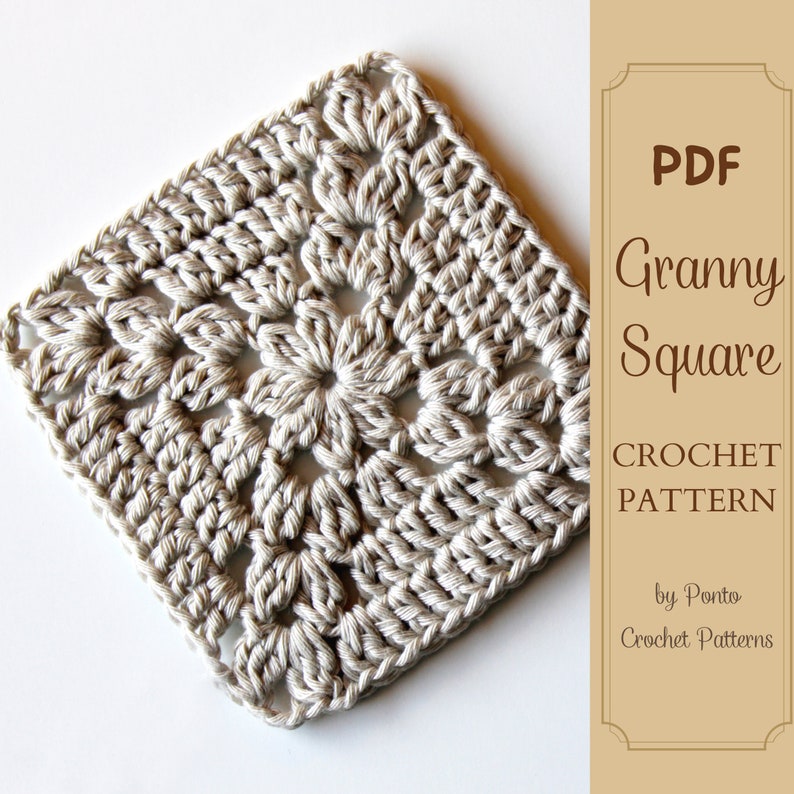 Crochet Pattern Granny Square PDF Pattern Motif for - Etsy