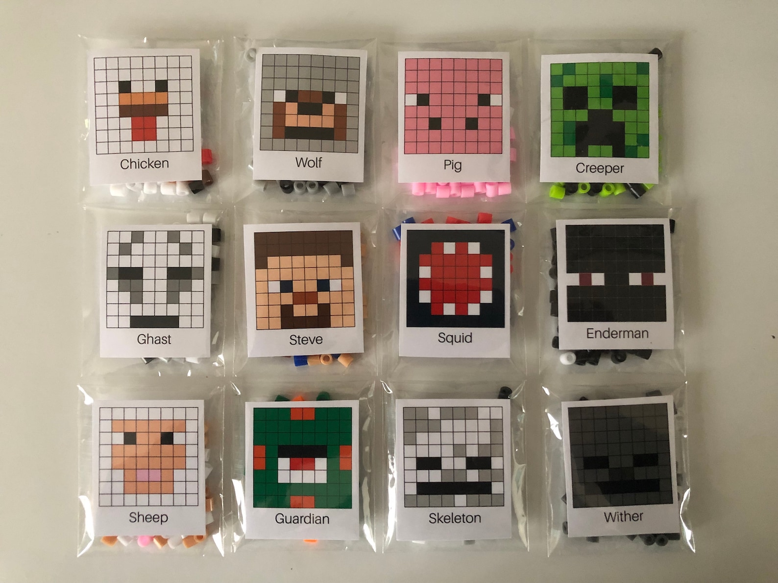 Minecraft Perler Bead DIY Kits Etsy