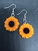 Sunflower Drop Earrings  *ETSY BESTSELLER* 