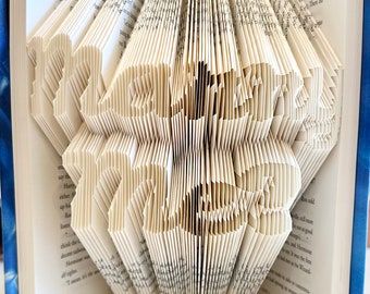 Marry Me? Folded Book - Pop the Question! Folded Books, Unique Gifts, Engagement, Proposal