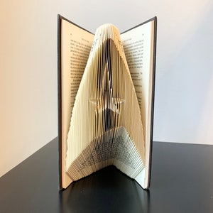 Star Trek Folded Book Made with Star Trek Book - Father&#39;s Day Gift, Folded Books, Unique Gifts, Folded Book Art, Birthday Gift, Christmas